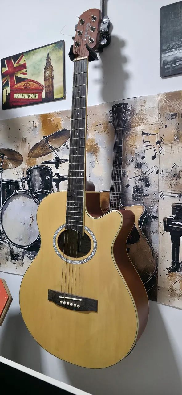 Violão Elétrico Giannini (arrumar a parte elétrica) - Foto 4