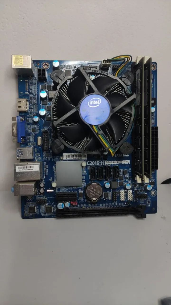 Kit  I3-7100 placa  1151 8gb ddr4 - Foto 4