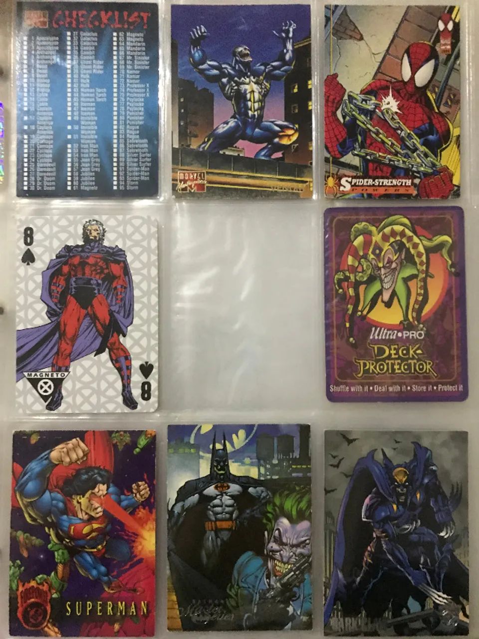 Coleção Lote Cards Avulsos Marvel DC Fleer Flair - Foto 2