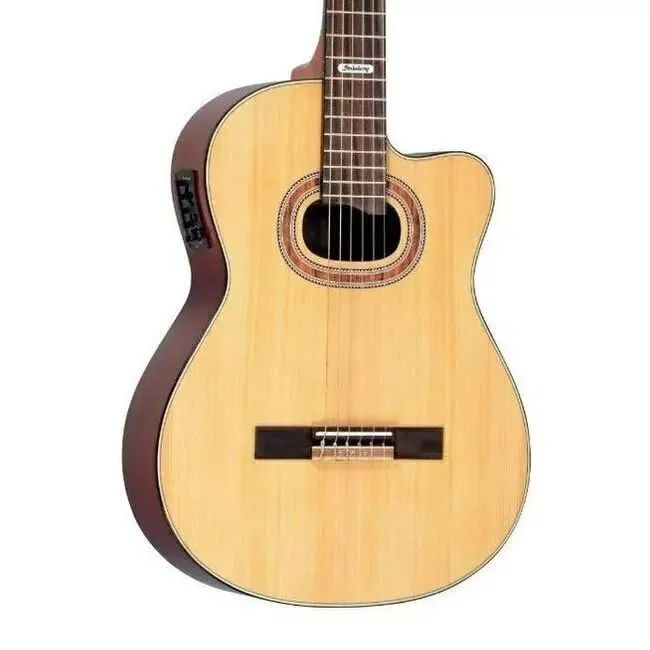 Violão strinberg nylon elétrico Novo com capa acolchoada  - Foto 2