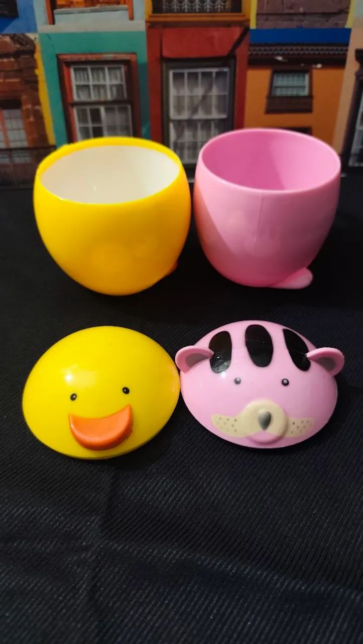 Canecas de Plástico Resistente | Patinho e Cachorro - Foto 3