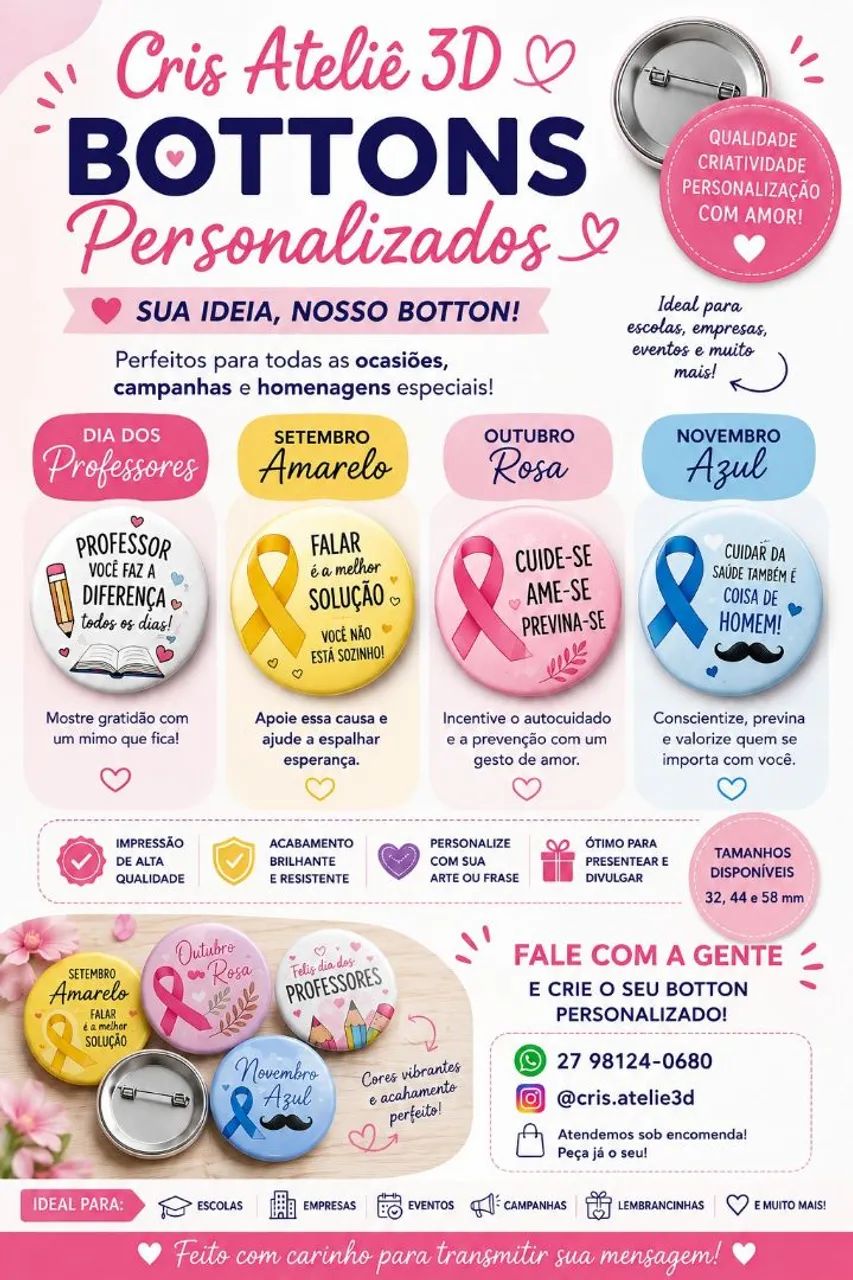 Bottons personalizáveis  - Foto 2