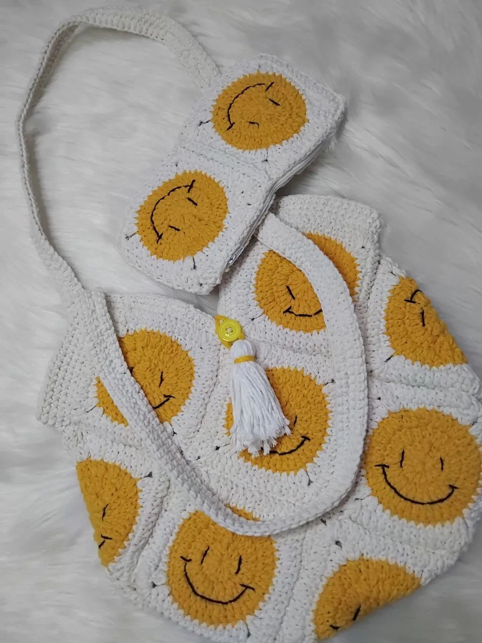 Bolsa de croche + necessaire de brinde - Foto 2