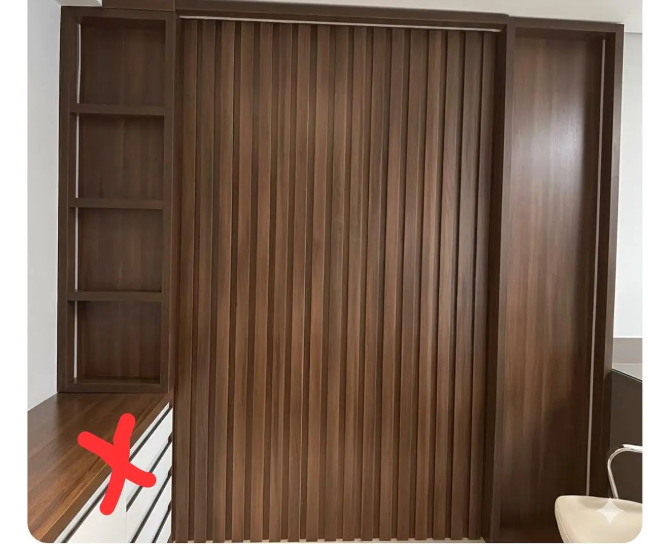 Painel com ripado
