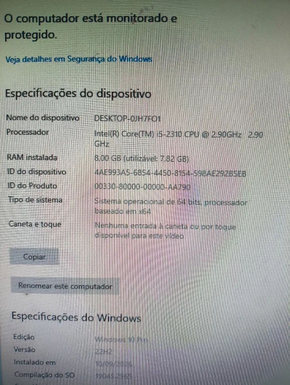 Computador Lenovo i5-2310, 8gb Ram ,SSD120Gb  - Foto 5