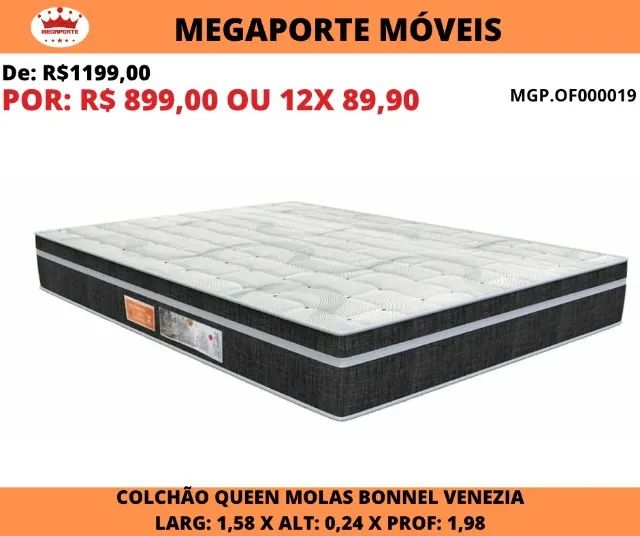 COLCHÃO DE MOLAS QUEEN 
