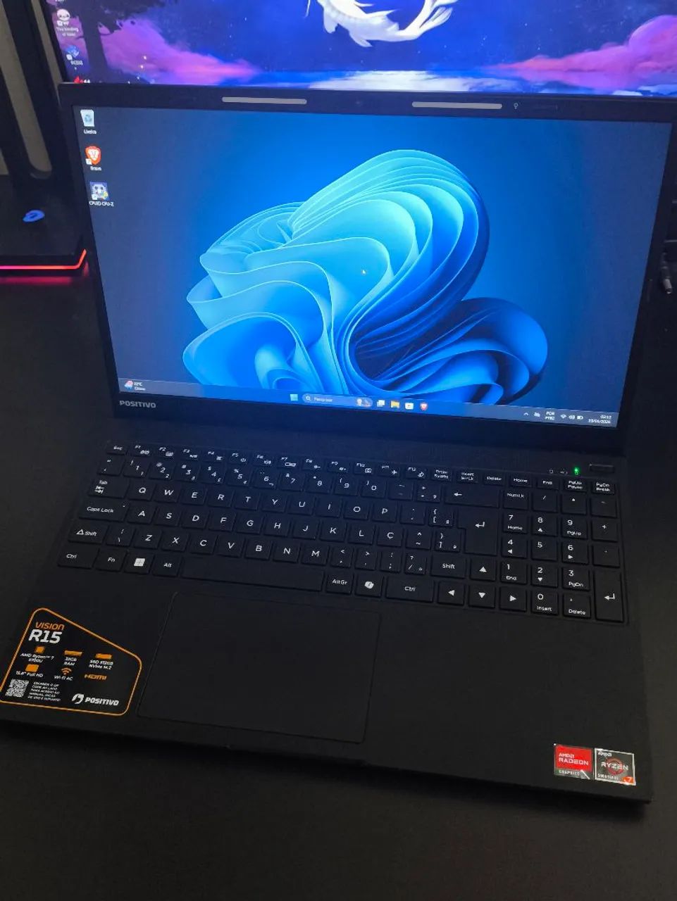 Notebook Ryzen 7 5825U + 32gb de RAM + 512gb SSD M.2 NVMe