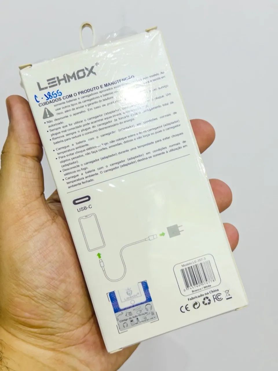 Carregador Lehmox iPhone 25W USB-C Lightning - Foto 2