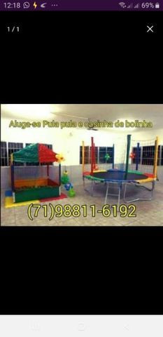R$150,00 Aluguel de pula pula e piscina de bolinhas