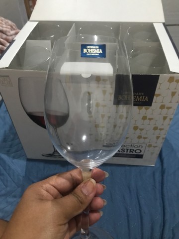 6 Taças de vinho cristal 90,00 - Foto 3