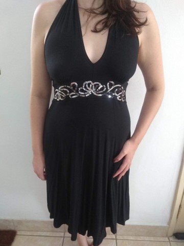 Vestido preto de festa - M (novo)