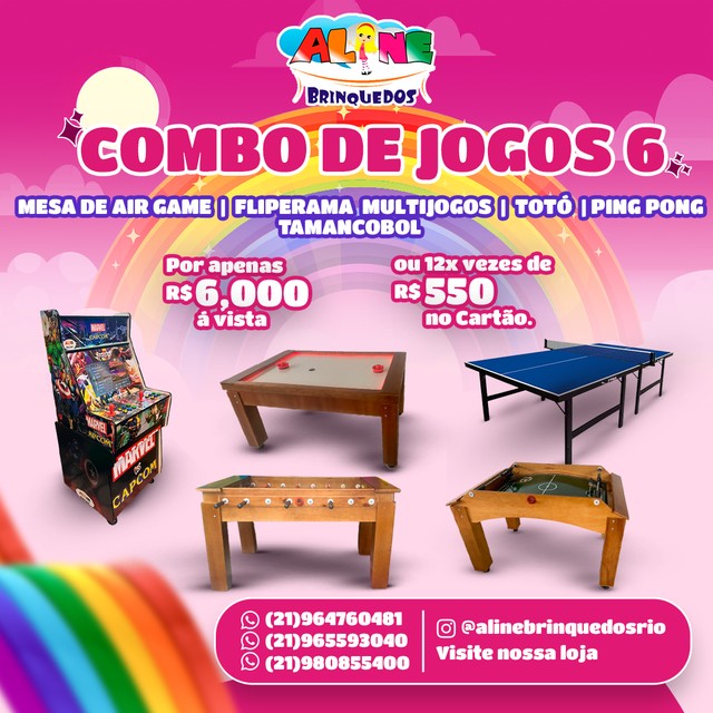 Air gueime fliperama multijogos totó profissional  - Foto 5