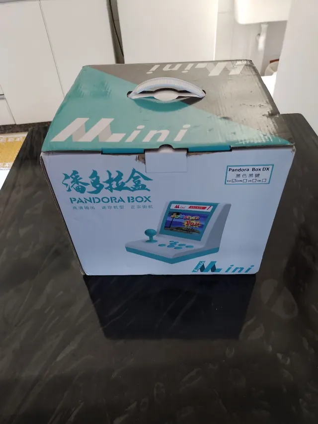 Caixa de pandora dx plástico bartop 2 jogadores mini máquina