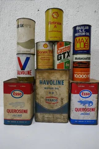 lote latas de oleo antiga. - Foto 2