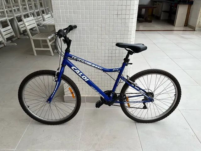 Bicicleta Caloi, Azul, Seminova