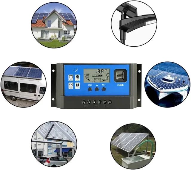 Controlador de Carga Solar PWM 20A 12V/24V modelo RBL-20A marca Ysmart Tech - Foto 2