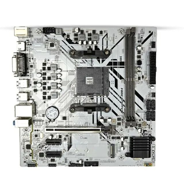 Placa Mãe AM4 B450 DDR4 c/M.2 White Duex - 1 Ano de Garantia - WZetta - Foto 2