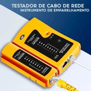 Testador Rj45 Testador De Cabos Rede Lan Rj45 Rj11 Exbom - Foto 6