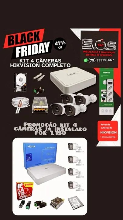 Kit câmera segurança 
