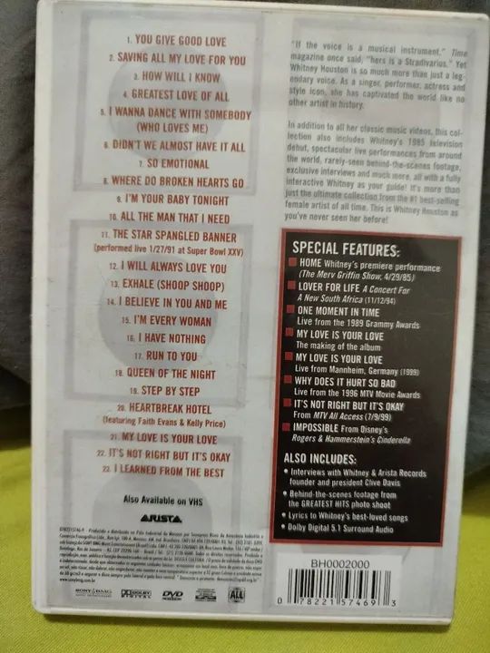 DVD WHITNEY THE GREATEST HITS - Foto 2