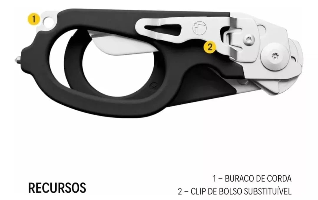 Tesoura de RESGATR Leatherman Raptor Rescue - Foto 6