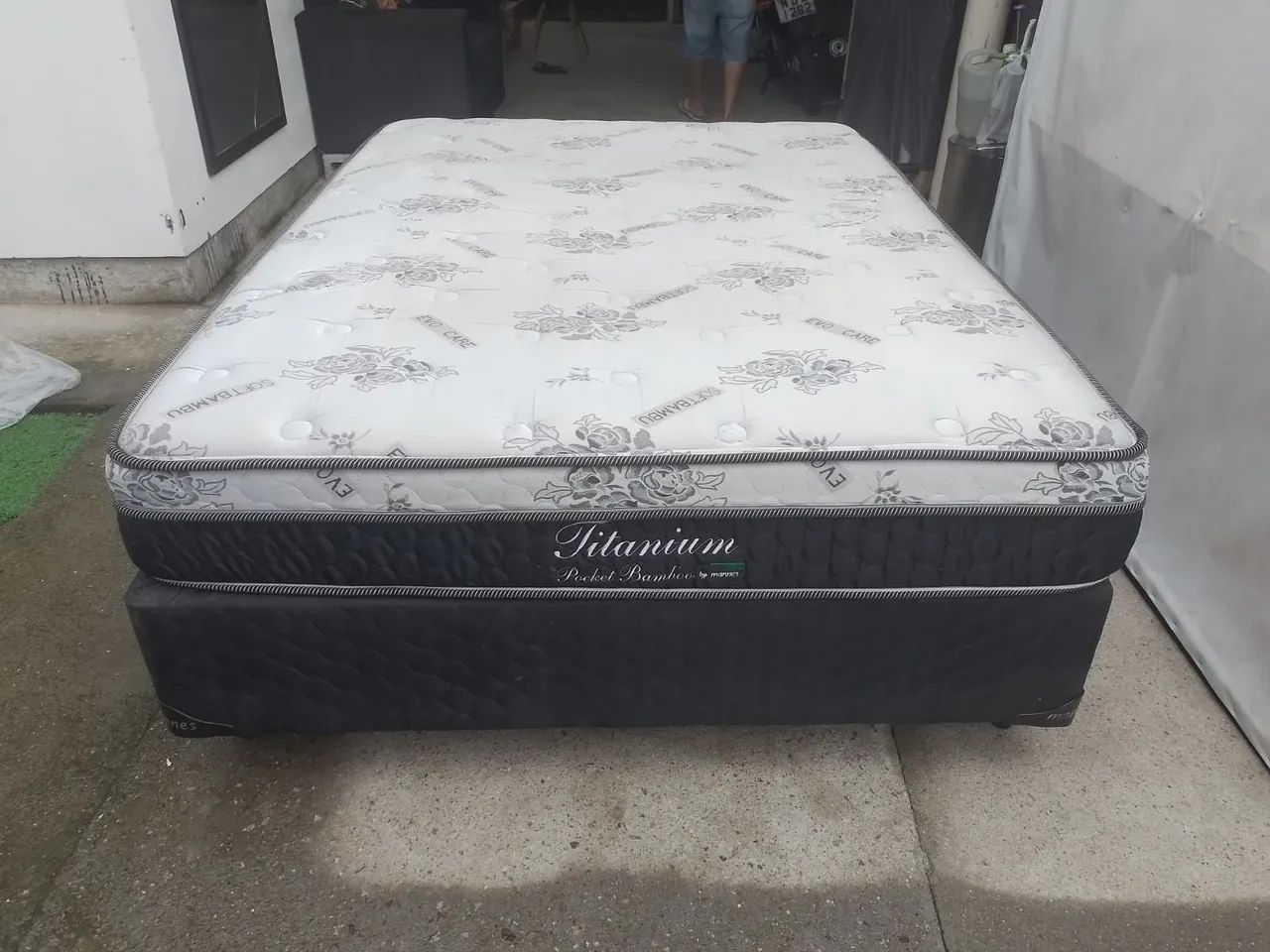 Cama Box Casal com Colchão de molas ensacadas conjunto manes - Foto 3