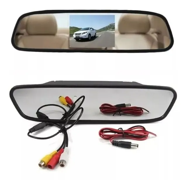 Espelho Retrovisor Monitor Câmera De Ré Tela 4.3 Lcd 1080p - Loja Natan Abreu