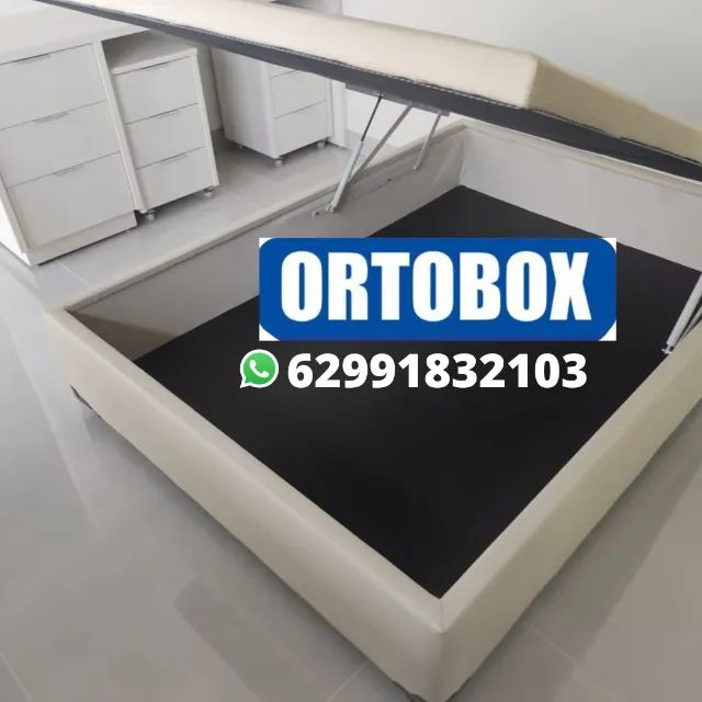 Cama Box Baú Casal inteiro blindado e reforçado - Foto 3