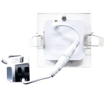 Luminária Led Branca Morna Quadrada Slim 6.0K 3W 100-240V  - Foto 3