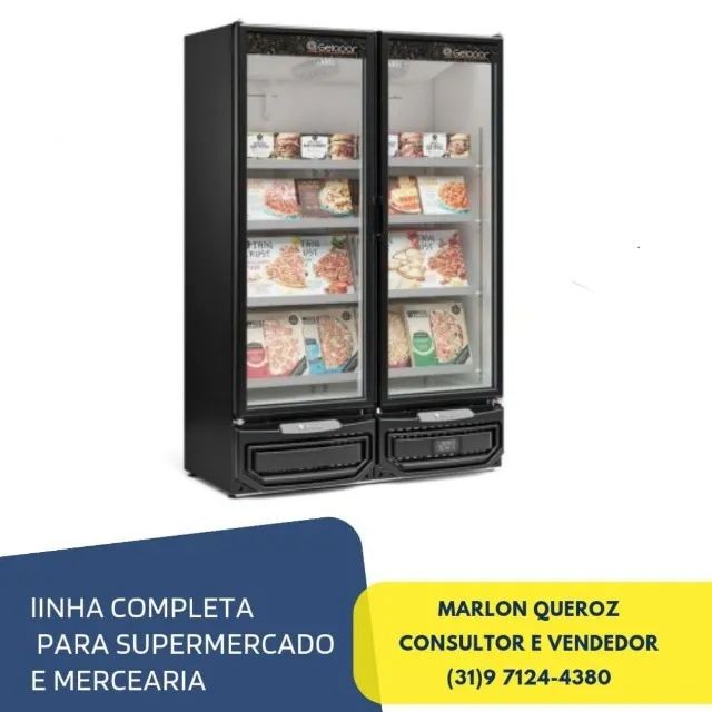 Freezer Expositor para Congelados Gelopar 