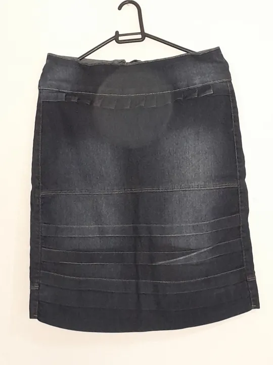 Saia Jeans Preta - Tamanho 38