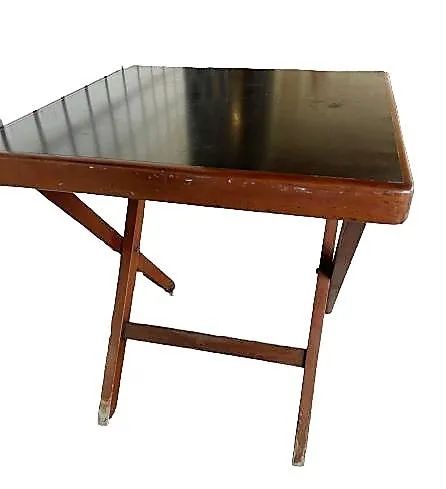 Mesa dita de jogo ou copa quadrada de madeira de lei laqueada de abrir e fechar *Descrição - Foto 5