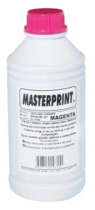 TINTA EPSON UNIVERSAL CORANTE MASTERPRINT 1 LITRO64312830504706124