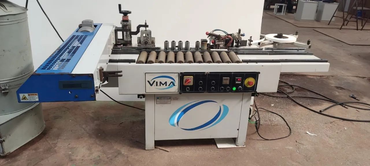 Coladeira de bordas semi automática Cola, refila e destopa usada - Foto 3