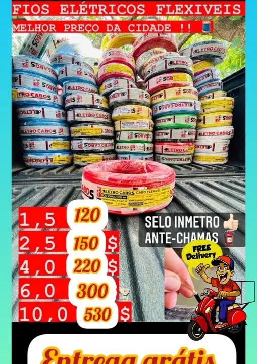 Fio eletrico em promoção