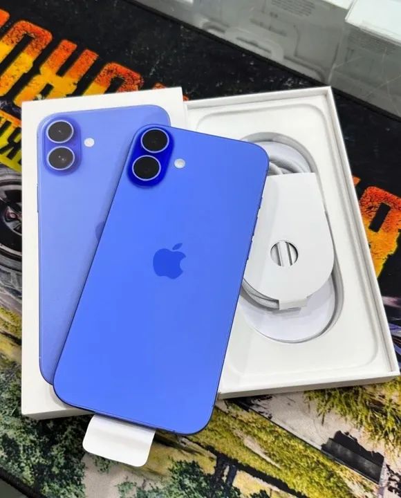iPhone16 本体 ブルー128G iPhone 16 azul 128gb - Pronta Entrega - Celulares e Smartphones