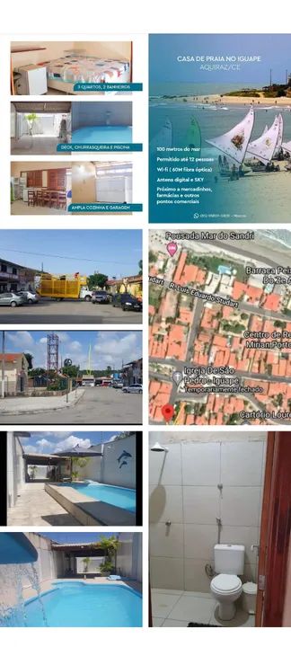 CASA DE PRAIA C/ PISCINA NO IGUAPE-CE  P/  FINAIS DE SEMANA COM EXCELENTE LOCALIZAÇÃO. - Foto 3