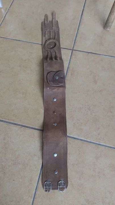 Cinto rastra couro legítimo tamanho 85 - Foto 5