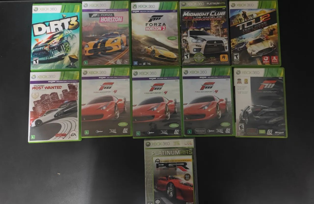 Jogos de corrida de Xbox 360 original 