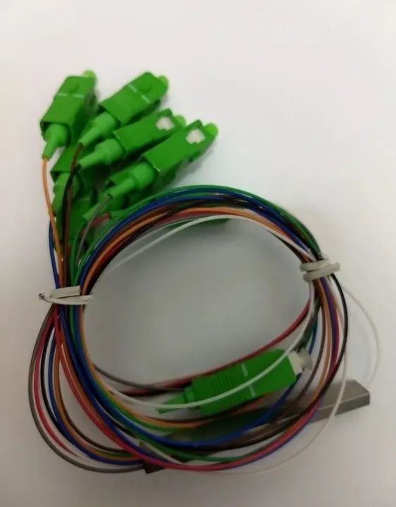 Kit com 10 splitter plc fibra óptica divisor 1x8 sc apc anatel 2flex - Foto 3