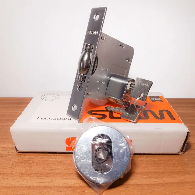 Fechadura Trinco Rolete Stam Inox em Promoção - Para portas de Madeira