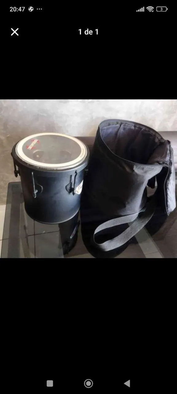 Repique de mão contemporânea 10" com capa
