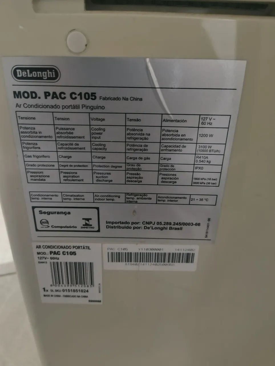 Ar Condicionado Portátil Delonghi 110v - Foto 4