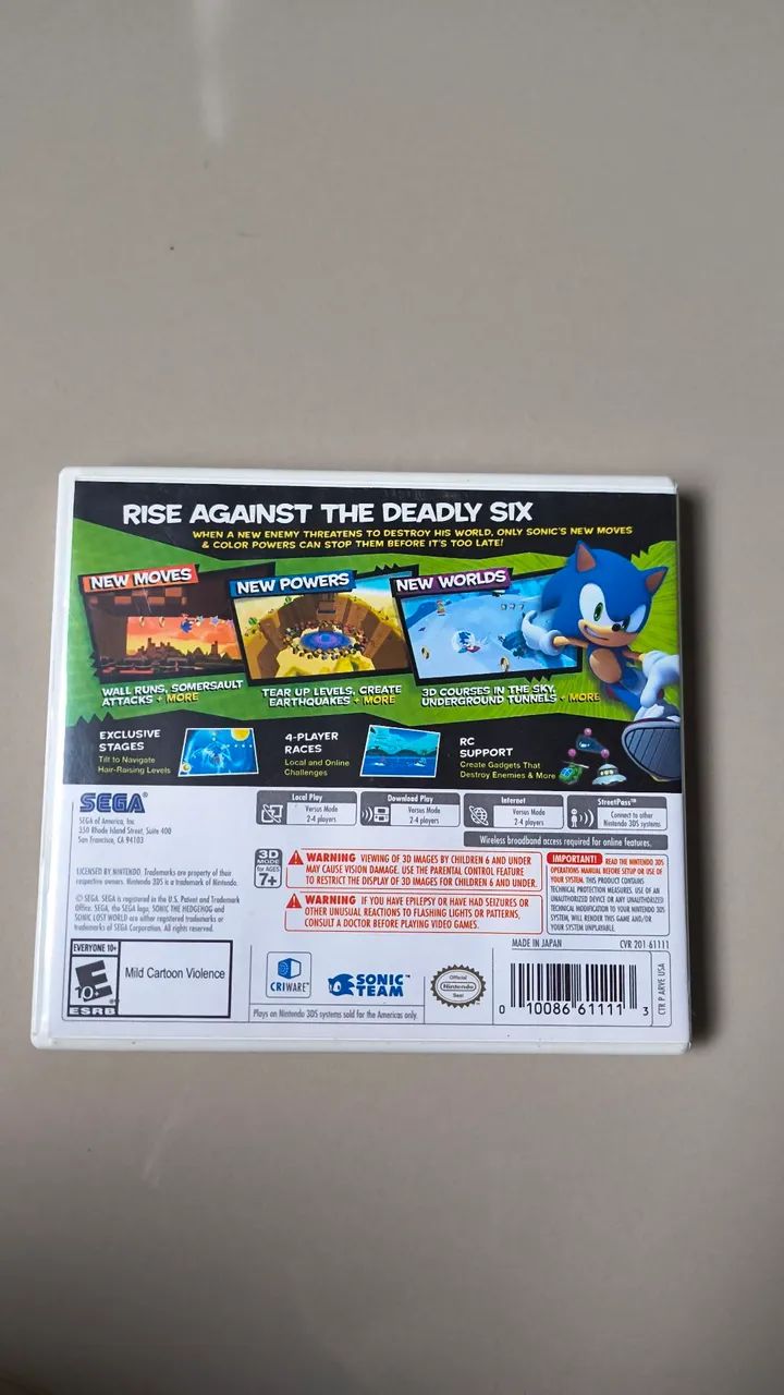 Nintendo 3ds- Sonic Lost world - Foto 2