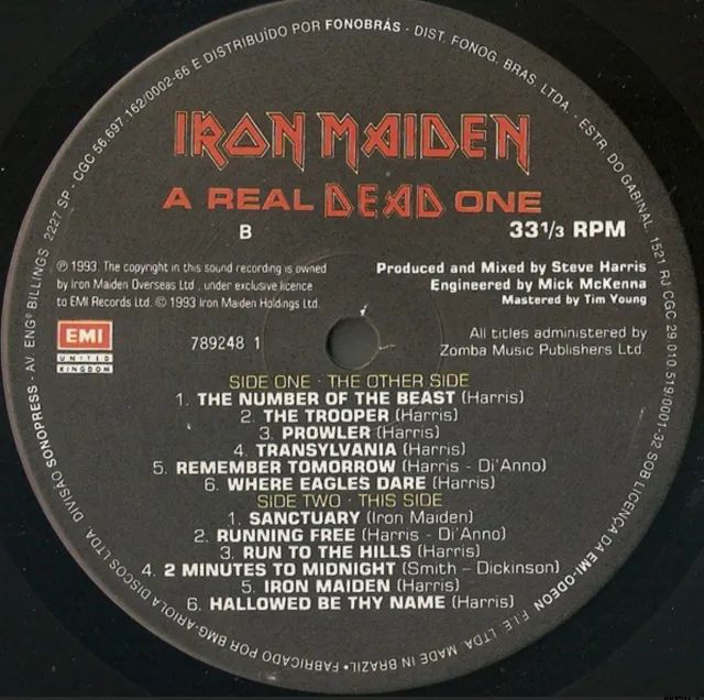 LP vinil Iron Maiden A real Dead One - Gatefold e insert - Foto 4