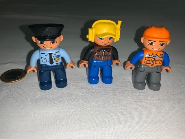 Bonecos Lego Duplo Kit Com 3 - Excelente Estado Original - Foto 2