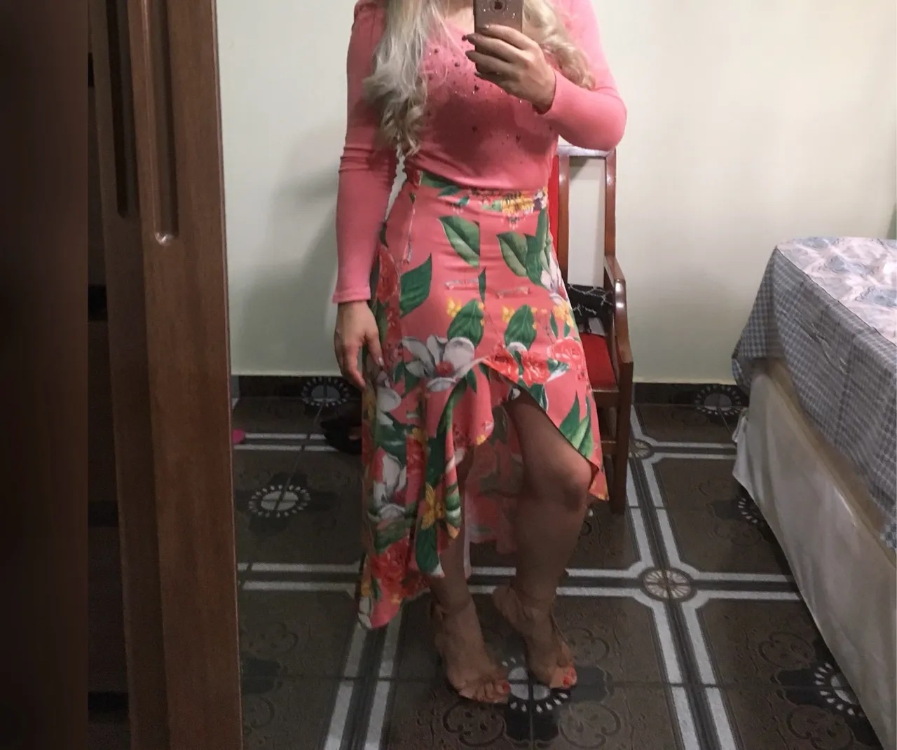 Saia floral - C&A - TAM 38