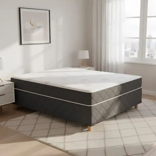 Em estoque! Cama Box Casal Molas Bonnel D28