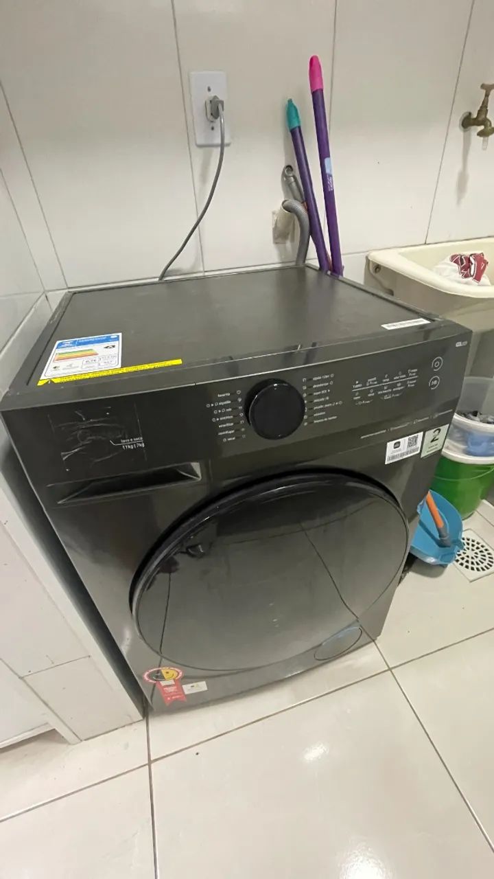 Lava e Seca Midea MF200D110WB 11Kg Midea HealthGuard Titanium Conectada 127V