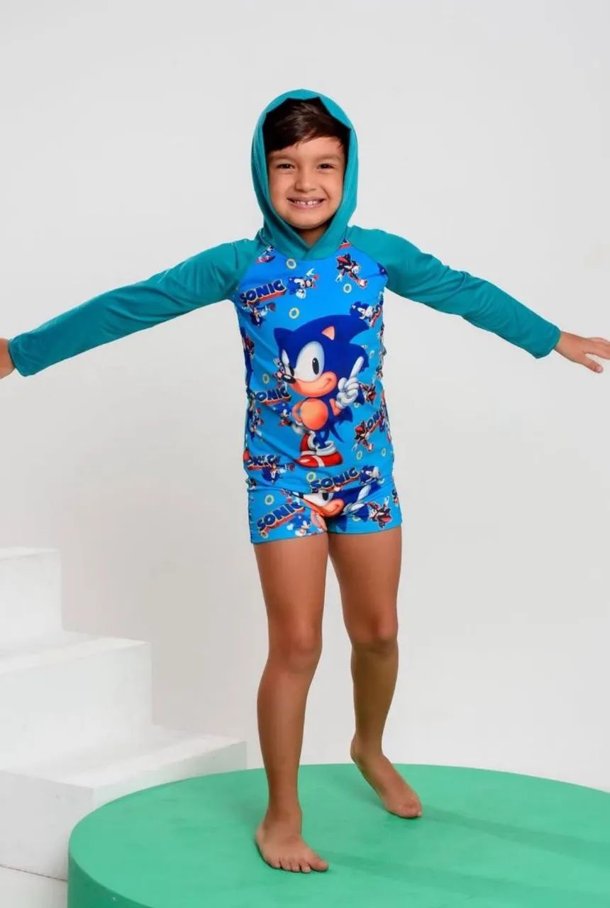 Conjunto infantil UV com capuz  - Foto 2